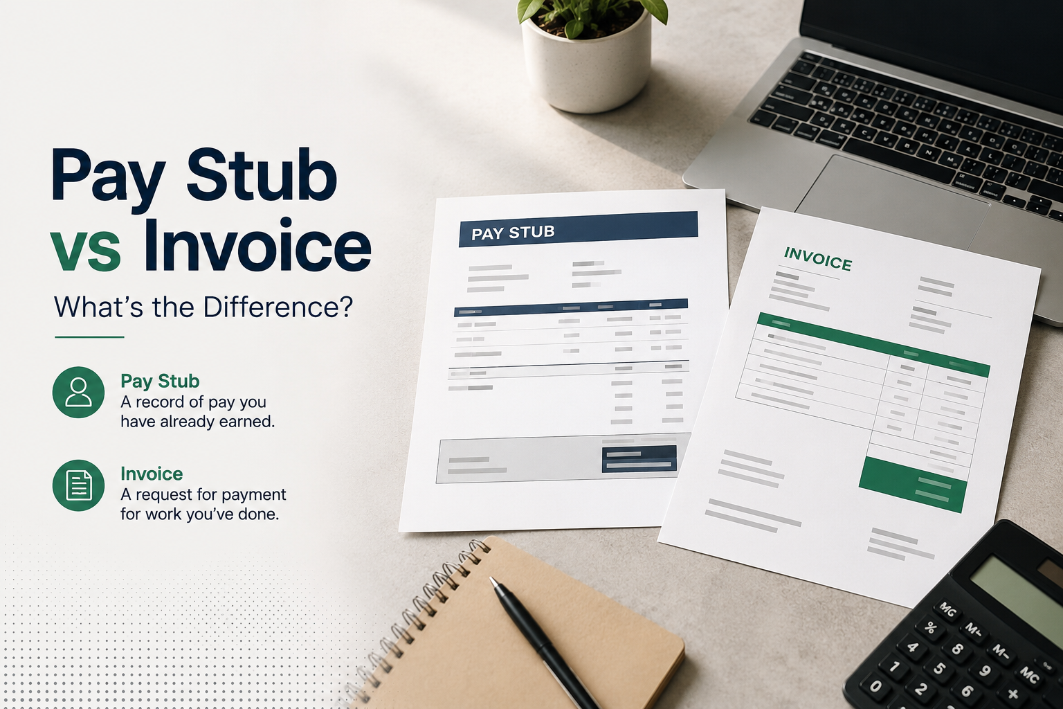 Pay Stub vs Invoice: Key Differences for Employees and Contractors